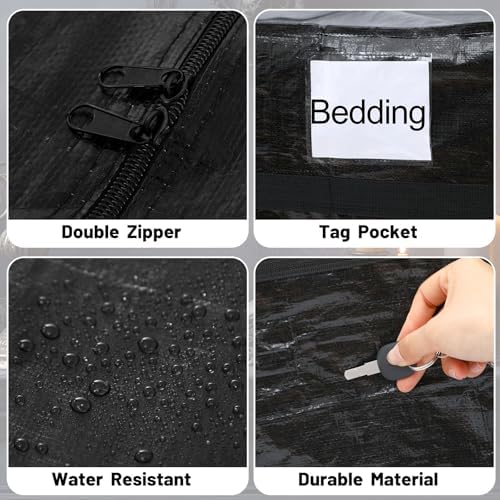 4 Pcs 176 Gallon Extra Large Moving Bags Heavy Duty Storage Bag - Image 3