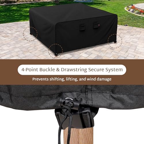 iBirdie Outdoor Table Patio Furniture Cover 64 x 64 inch Waterproof - Image 5