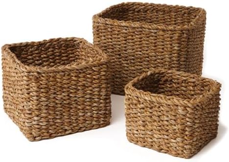 Napa Home & Garden Seagrass Small Square Baskets, Set of 3 by Napa+Home+%26+Garden