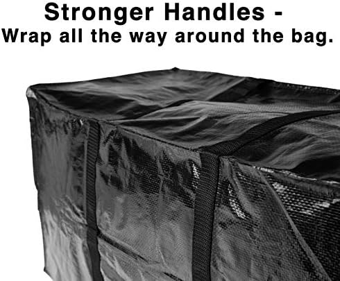 BAG-THAT! 10 Moving Bags Heavy Duty Extra Large Stronger Handles Wrap Storage Totes Zippered Reusable Packing Bags Moving Supplies Storage Boxes Storage totes Moving Boxes Packing Supplies Packing Box - Image 3