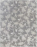 Gertmenian Indoor/Outdoor Kona Coast by Reyn Spooner Rug - 6x9 Medium, Stain & UV Resistant, Ideal for Deck, Patio, Poolside Rooms - Floral Vines, Gray Cream, 46679 by Gertmenian