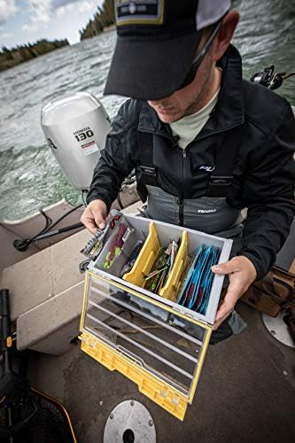 Plano EDGE Premium Plastics and Bulk Tackle Utility Box, Clear and Yellow, Rust-Resistant, Waterproof Bulk Premium Storage Organizer for Plastic Tackle - Image 2
