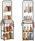 Floor-Standing Purse Organizer for Closet, Tall Handbag Storage Rack by Hayexiha