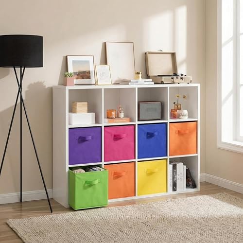 Hillban 48 Pcs Storage Cubes 11'' Collapsible Storage Bins Bulk, Colorful - Image 2
