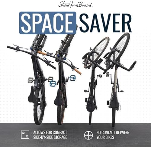StoreYourBoard Swivel Bike Wall Mount, No Lift Vertical Rack, 4 Pack - Image 5