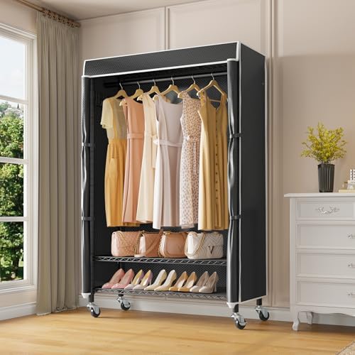 VIPEK R3C Portable Closet for Hanging Clothes Rolling Rack with Cover - Image 2