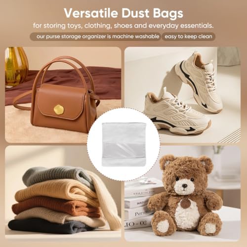 6 Pack Purse Dust Bags for Handbags Purse Covers Velvet Cloth Mixed 2 Size - Image 6
