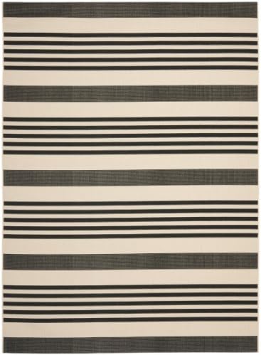 SAFAVIEH Courtyard Outdoor Area Rug 10x14, X-Large Black & Bone CY6062-216 - Image 3