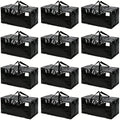 12 Pack Heavy Duty Moving Bags Extra Large Packing Bags, Black by Rhsiehve