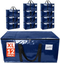 Reli. Moving Bags Heavy Duty (12 Pack) Blue, Extra Large Totes by Reli