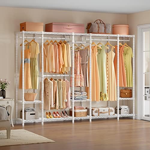 VIPEK V50 Closet Organizer System with Adjustable Shelves, White - Image 6