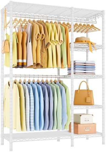 Ulif F2 Clothes Rack, 5 Tiers Heavy Duty Garment Rack for Bedroom by Ulif