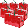 Shappy 6 Pcs Storage Bags, Red, 65 x 30", 24 x 16", 12 x 12" by Shappy