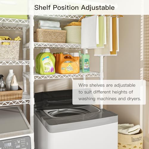 Ulif U13 Over Washer and Dryer Storage Shelves, Laundry Room Standing Shelf - Image 5