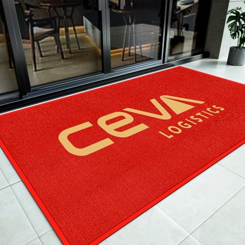 Customized Commercial Entrance Rugs for Business with Anti-Slip Rubber Backing Outdoor Washable Welcome Mats Entryway Carpets No Size Limit Suitable for Hotel Restaurant Office and Shopmall by Custom