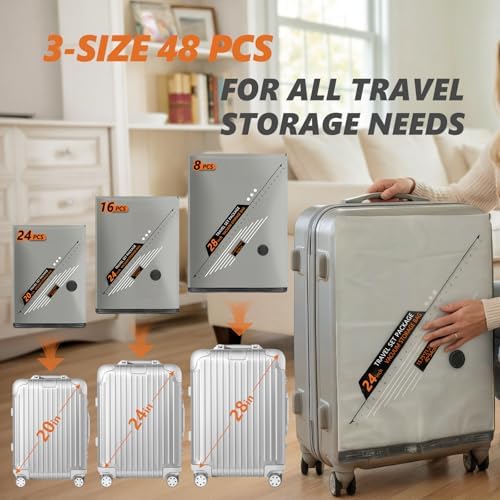 Rechargeable Wireless Pump Travel Vacuum Bags Set - Image 5