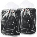 50 Pcs Large Clear Plastic Storage Bags 40 x 60 In Jumbo Plastic Furniture Cover Dustproof Moving Bags Moistureproof Suitcase Storage Bags for Luggage Comforter Chair Bike, 2 Mil, Ribbon Included by Henoyso