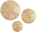 PEMAR Handwoven Jute Wall Hanging Baskets, Set of 3 Round Woven Wall Decor (22", 19", 15"), Decorative Wall Accents for Living Room, Bedroom and Entryway by PEMAR
