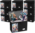 Display Comic Book Storage Box 15.8" X 7.8" X 11.8", Collapsible Holds 160-180 Comic Book Bags Organizer Heavy Duty Bin Container Holder Shelf for Comic Book Sleeves and Boards, 10 Pack by YNSZAS