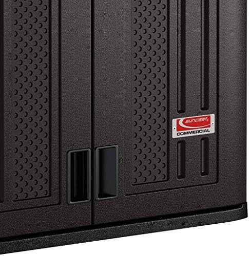 Suncast 4 Cu Ft. Commercial Heavy-Duty Resin Wall Cabinet, Lockable, Black - Image 5