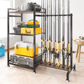 SOYEEZE Fishing Rod Holder for 14 Rods, Ground Stand Fishing Pole Holders for Garage, 2-Sided Vertical Fish Rod Rack for Tackle Box, Fishing Supplies,a Display Fish Gear Storage Gift for Man by SOYEEZE