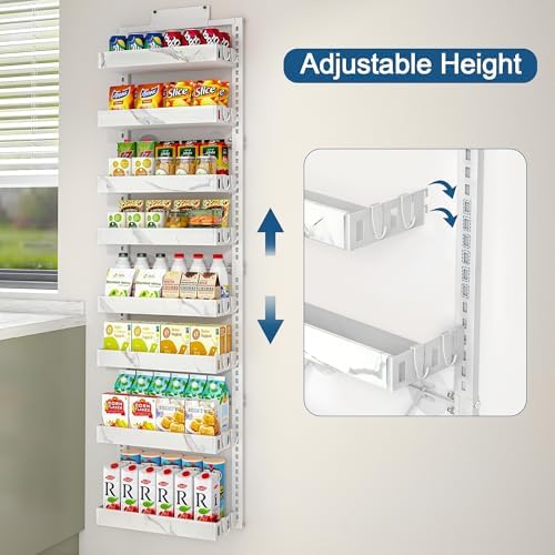 BUKFEN Over the Door Pantry Organizer, 2-IN-1 Door & Wall Mount Spice Rack - Image 2