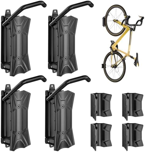 monTEK Heavy Duty Swivel Bike Wall Mount Holds Up to 77lbs, 4 Pack by monTEK