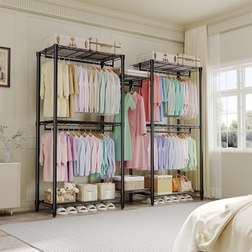 Garvee Heavy Duty Garment Rack 5 Hanging Rods - Image 3