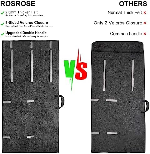 Table Leaf Storage Bag Padded 2 Pack, Adjustable, 51x24in - Image 5