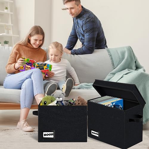 5 Pack Collection Comic Book Storage Boxes, Protector Organizer 15.8" X 7.8" X 11.8" Collapsible Short Box Holds 160-180 Comic Book Heavy Duty Bin Container Holder Shelf - Image 6