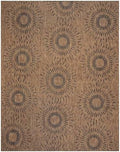 Gertmenian Indoor Outdoor Modern Area Rug - 6x9 Medium, Stain Resistant, Ideal for High Traffic in Living Room, Bedroom, Patio - Geometric, Brown, 32458 by Gertmenian