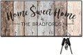 Pattern Pop Personalized Rustic Wood Plank Look Home Sweet Home Key Hanger by PatternPop