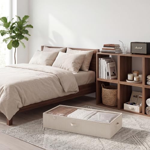 StorageWorks 7 Inch Low Profile Under Bed Storage Containers with Clear Lid - Image 5