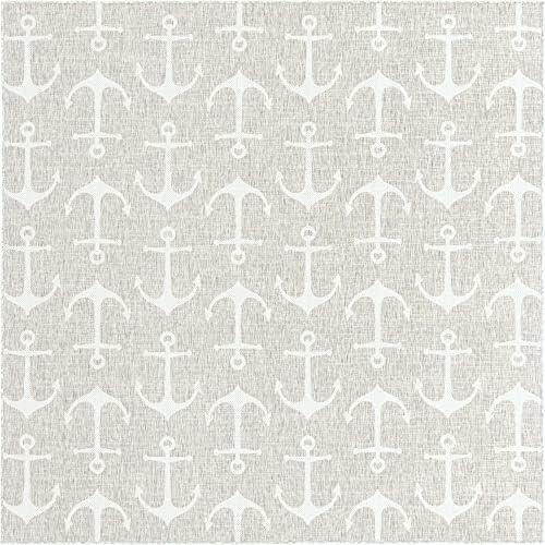 Unique Loom Outdoor Coastal Collection Area Rug - Ahoy (10' Square, Gray/ Ivory) - Image 3