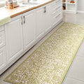JONATHAN Y Weave Floral Indoor Outdoor Runner Rug 2X8 Green/Cream, Tela Bohemian Textured for Backyard, Patio, Porch, Easy-Cleaning, High Traffic, Pet-Friendly, Non-Shedding (SMB100D-28) by JONATHANY