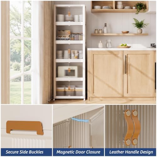 SAILUN Stackable Storage Bins with Lid, 519QT 5Pack Beige - Image 6