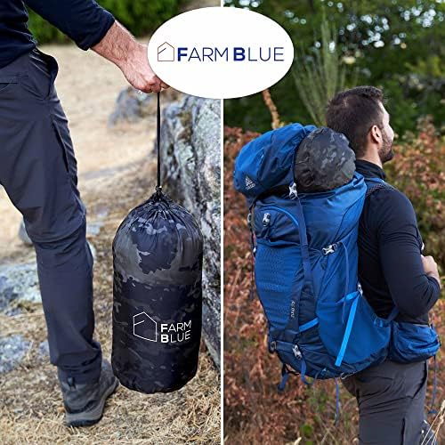 Farm Blue Jungle Camo Army Camping Blanket - Authentic and Improved Woobie Blanket Poncho Liner - Lightweight, Multi-Functional, All Weather, Versatile - Go Backpacking or Car Camping Outdoor - Image 6