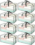 8 Pack Heavy Duty Moving Bags Extra Large Packing Bags, Clear by Rhsiehve