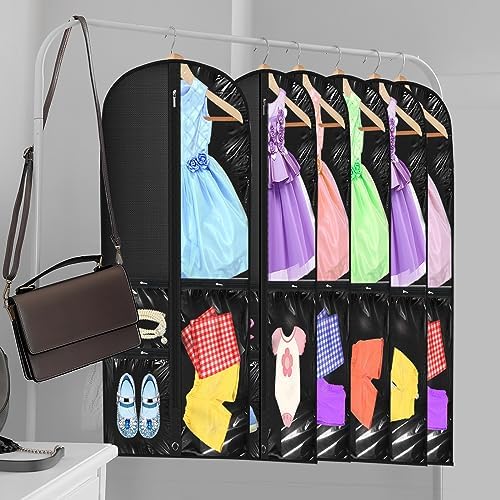 Windyun 10 Pack Garment Bags Costumes Kids 40", Black - Image 6