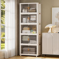 SAILUN Stackable Storage Bins with Lid, 622QT 5 Pack Beige by SAILUN