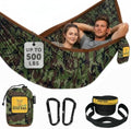 Wise Owl Outfitters Camping Hammock – 500lbs Portable Hammock with Tree Straps - Travel, Backpacking, Hiking, Outdoors Camping Gear - Double by WiseOwlOutfitters
