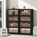 UAMFURI 896QT Lockable Plastic Storage Bins, 8 Pack Collapsible Cabinets by UAMFURIDirect
