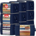 Fab totes 90L Clothes Storage, Foldable Thick Fabric Blanket Storage Bags by Fabtotes