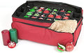 Christmas Ornament Storage Box, 72 (3") Ornaments Plus Extra Side Pockets by SantasBags