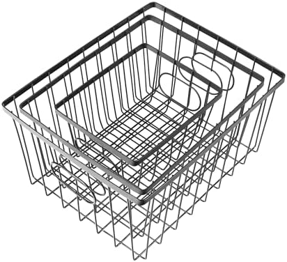 happimess Camden 6-Piece Nesting Baskets Industrial Wire 16", Black - Image 5