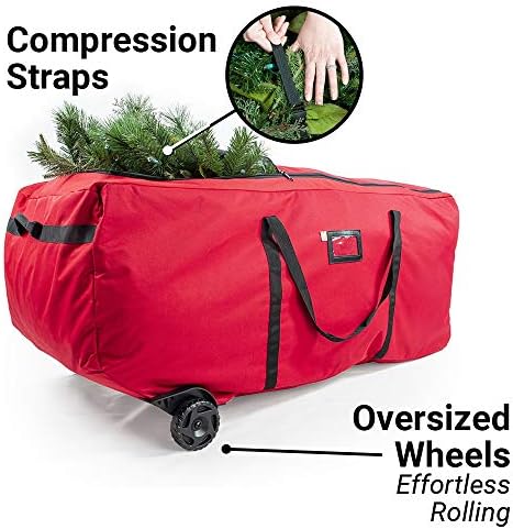 EZ Roller 9 Foot Christmas Tree Storage Bag with Wheels, Rolling Duffle Bag - Image 4