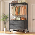 Raybee Rolling Clothes Rack, Portable Closet, 4 Drawers 4 Shelves, 450LBS by Raybee