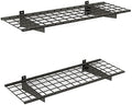 Hyloft Heavy Duty Steel Garage Wall Shelving, 45 in. x 15 in. Metal Wall Shelves for Garage Storage, Low-Profile Brackets, Max Shelf Load 200 Pounds, 00651, 2-Pack, Hammertone by Hyloft