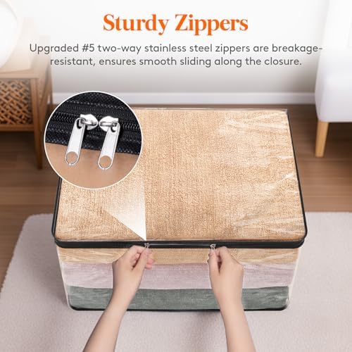 Lifewit 8 Pack Clear Clothes Storage Bags, 60L Blanket Storage with Zipper - Image 6