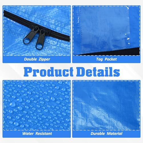 4 Pcs 176 Gallon Extra Large Moving Bags Heavy Duty Storage Bag - Image 3